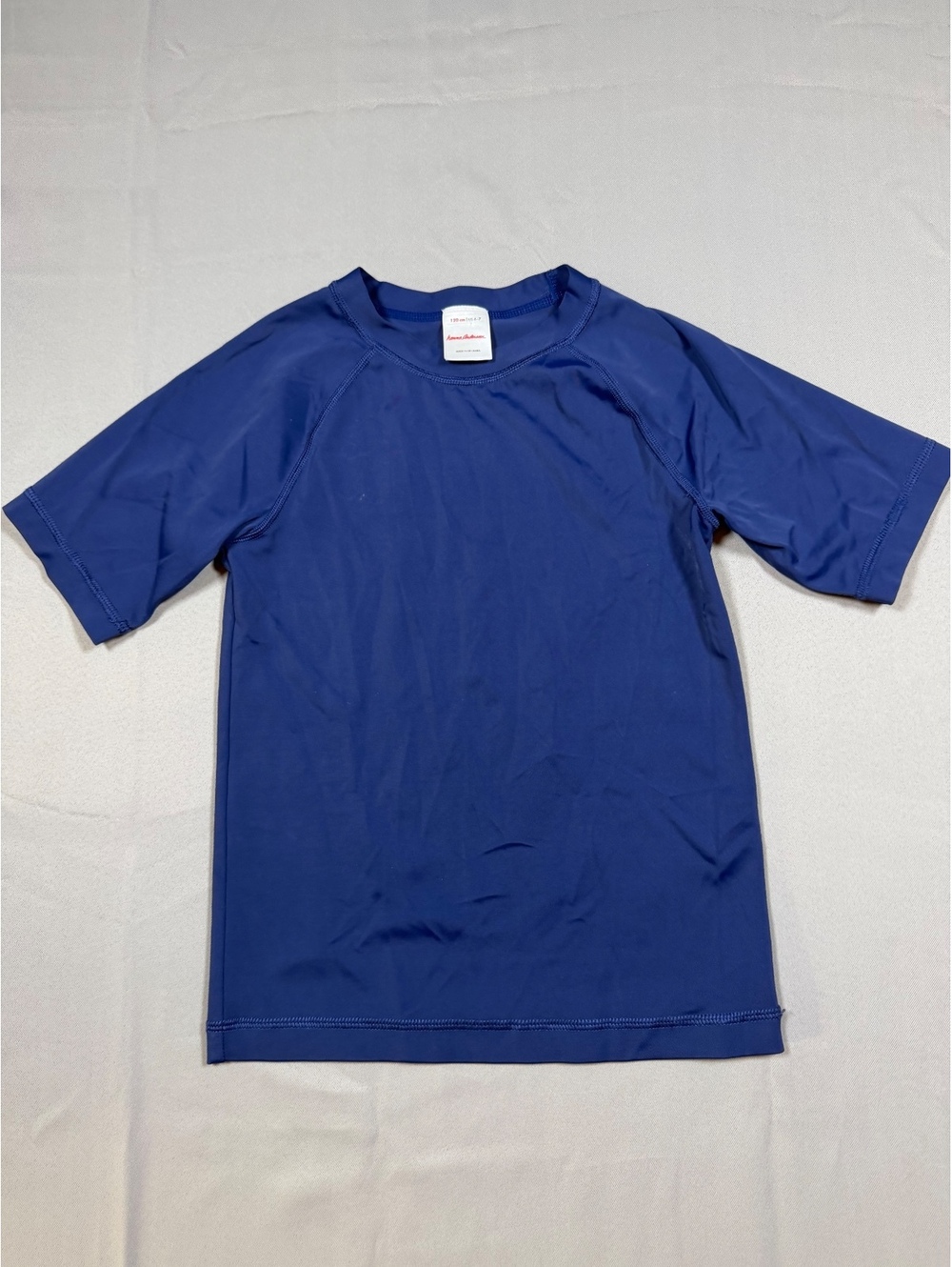 Hanna Andersson Kids Blue Rash Guard Swim Top 120 cm